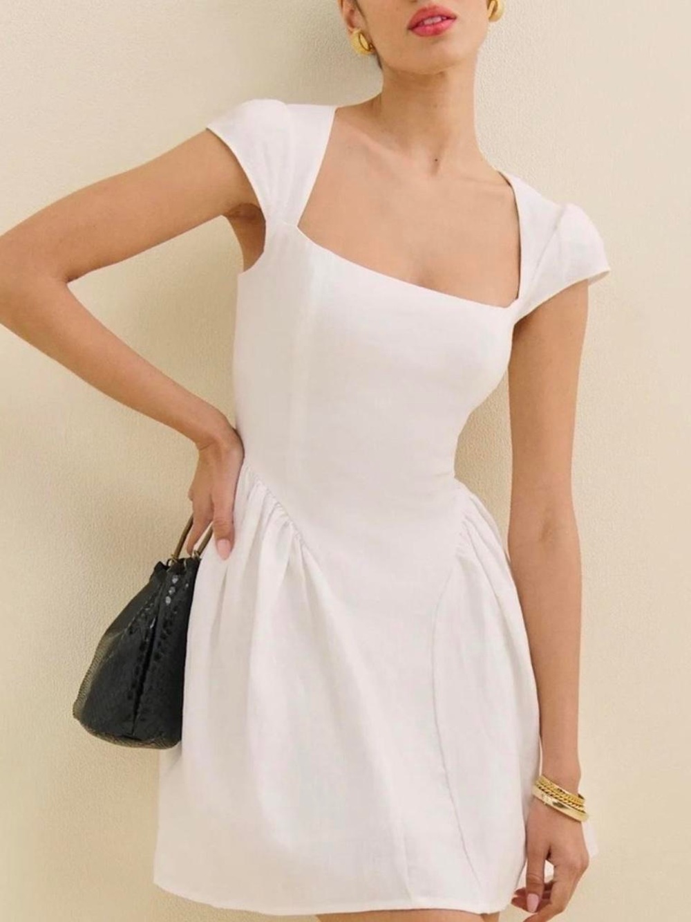 NWT Reformation Oaklyn linen dress